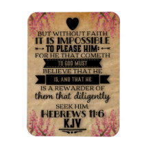 Hebreus 11:6 KJV Versículo da Bíblia