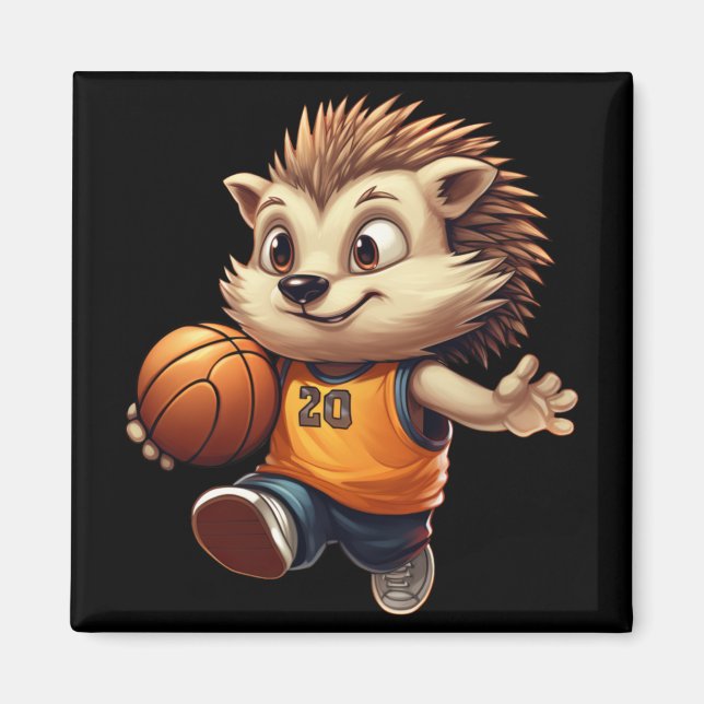 Imã Hedgehog 1 de basquete (Frente)
