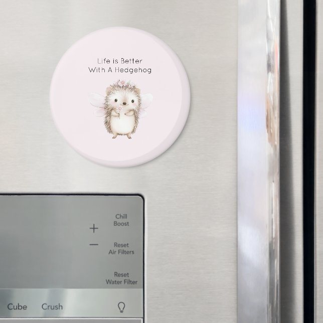 Imã Hedgehog Fairy with Flowers (In Situ (Fridge))