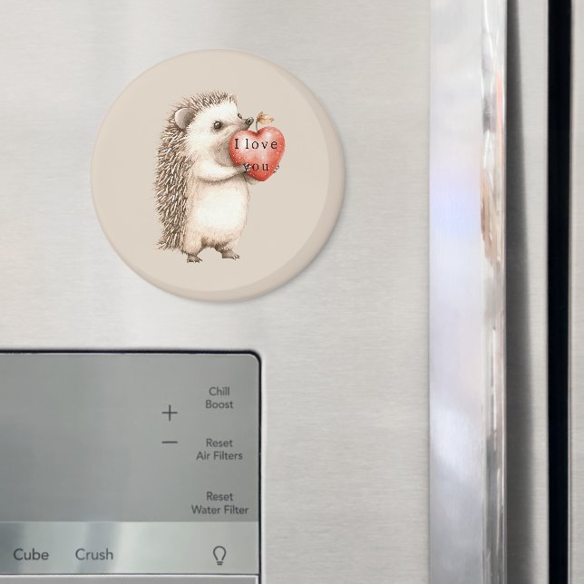 Imã Hedgehogs with Heart Love (In Situ (Fridge))