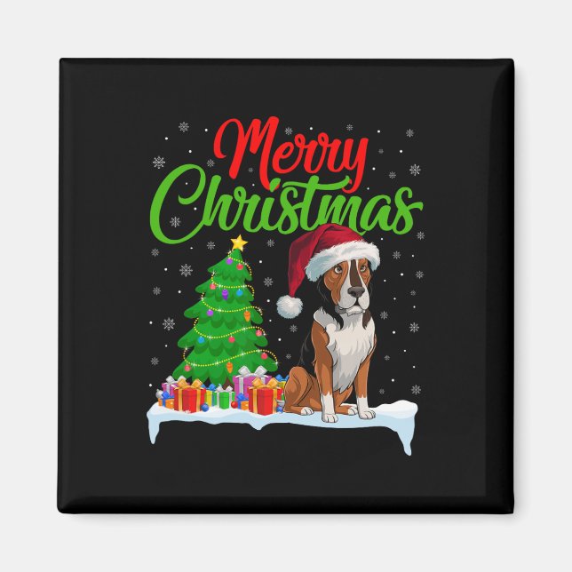 Imã Heeldog Árvore de Natal Luz Engraçado Xmas Heeler (Frente)