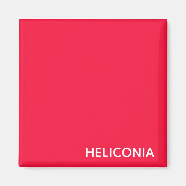 Imã Heliconia red color name (Frente)