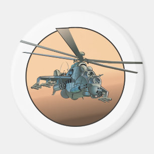 Imã helicóptero de animação