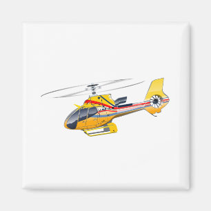 Imã Helicóptero de desenho animado