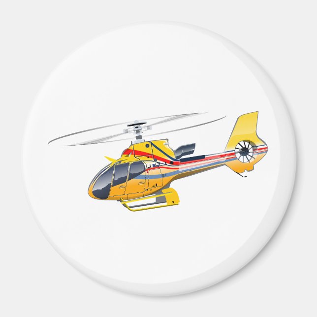 Imã Helicóptero de desenho animado (Frente)