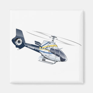 Imã Helicóptero de desenho animado