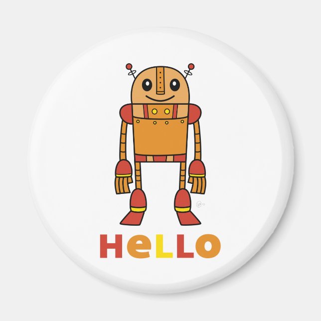Imã Hello Robot - Magnet (Frente)