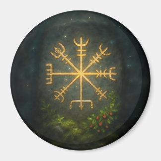 Imã Helm of Awe Aegishjalmur Norse Protective Symbol  