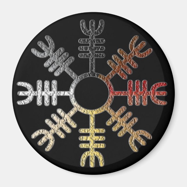 Imã Helm of Awe Bear Pride Magnet (Frente)