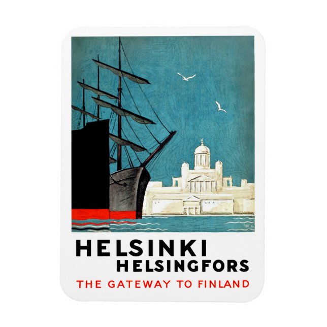 Ímã Helsínquia Port (Vertical)