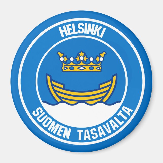 Imã Helsínquia Round Emblem (Frente)