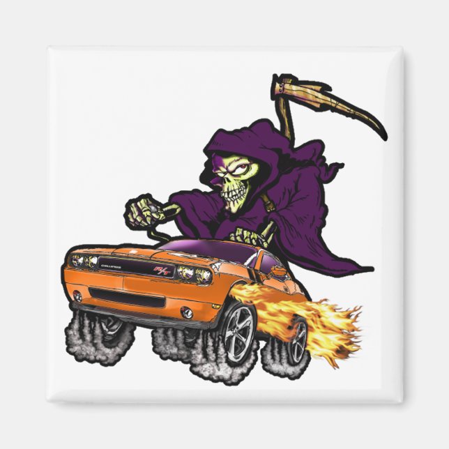 Imã Hemi Orange Challenger R/T Magnet (Frente)