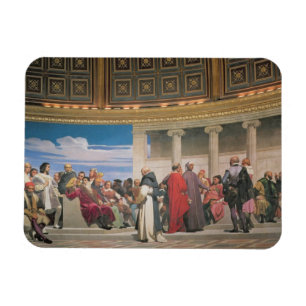 Ímã Hemiciclo: Artistas de todas as idades, detalhe do