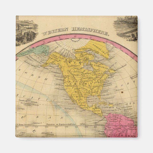 Imã Hemisfério ocidental (Frente)