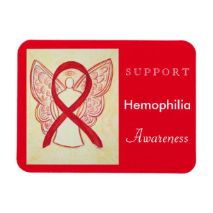 Ímã Hemofilia Sensibilização Fita Angel Magnet Perso