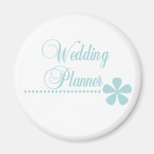 Imã Hemorragia de Teal Planner de Casamento
