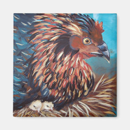 Imã Hen com Pintinhos