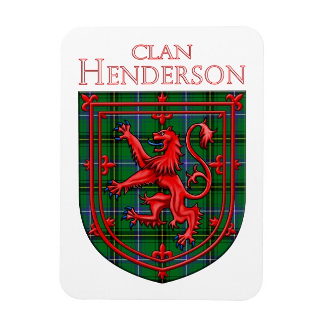 Ímã Henderson Tartan Scottish Xadrez Lion Rampant (Vertical)
