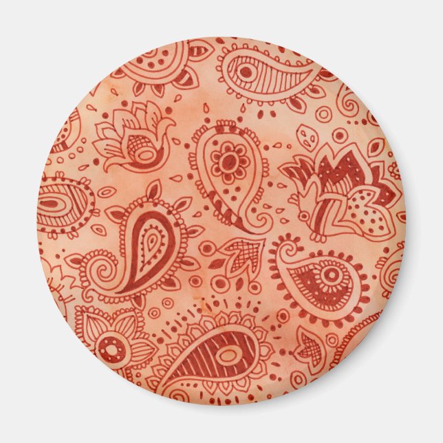 Imã Henna Design Magnet (Frente)