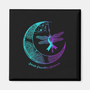 Imã Henna Moon Dragonfly Sensibilização para a Prevenç