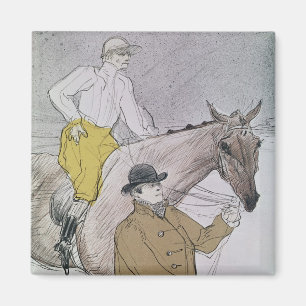 Imã Henri de Toulouse-Lautrec que o jóquei conduziu