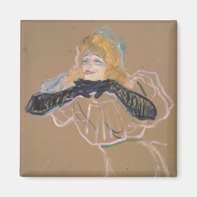 Imã Henri de Toulouse-Lautrec | Yvette Guilbert singi (Frente)