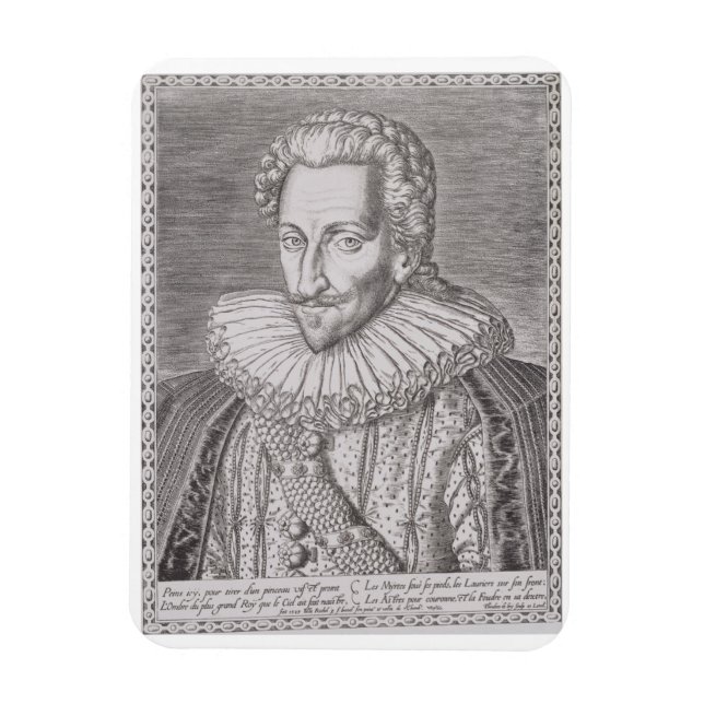 Ímã Henri IV (1553-1610) como Rei de Navarra, 1589 (en (Vertical)