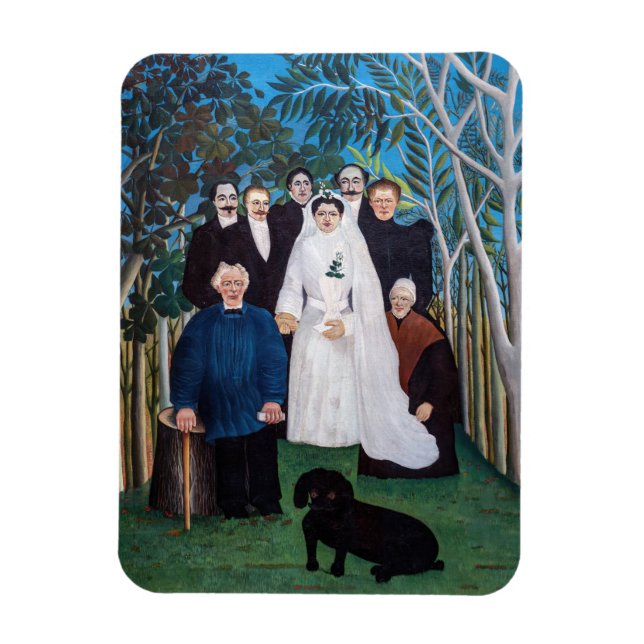 Ímã Henri Rousseau - A Festa de Casamento (Vertical)