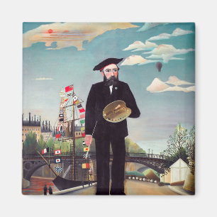 Imã Henri Rousseau - Autorretrato-Paisagem