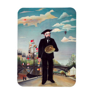 Ímã Henri Rousseau - Autorretrato-Paisagem