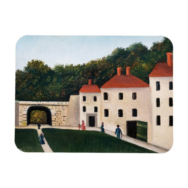 Ímã Henri Rousseau - Caminhantes num Parque (Horizontal)