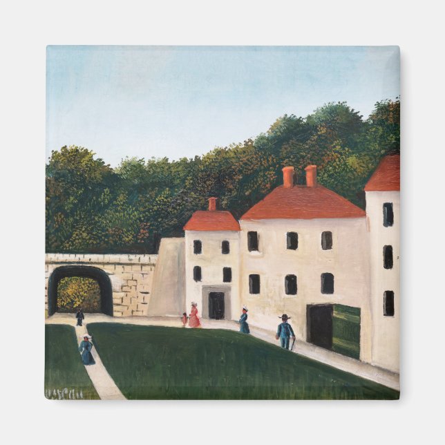 Imã Henri Rousseau - Caminhantes num Parque (Frente)