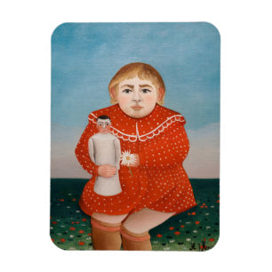 Ímã Henri Rousseau - Criança com uma Boneca