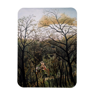 Ímã Henri Rousseau - Encontro na Floresta