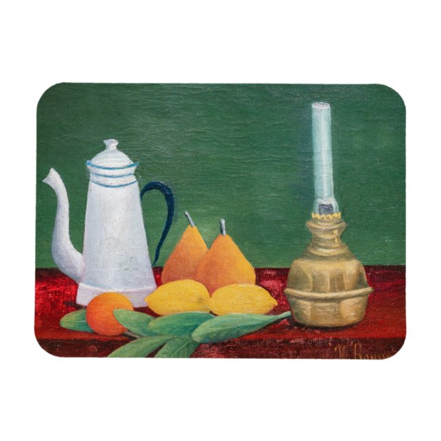 Ímã Henri Rousseau - Natureza-Morta com Cafeteira (Horizontal)