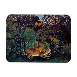 Ímã Henri Rousseau - O Leão Faminto