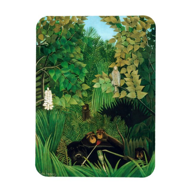 Ímã Henri Rousseau - Os Alegres Malabaristas (Vertical)