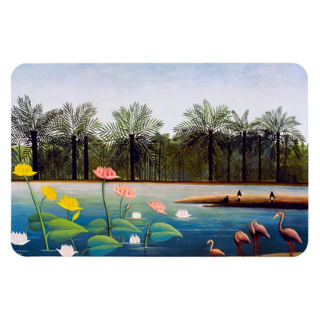 Ímã Henri Rousseau - Os Flamingos (Horizontal)