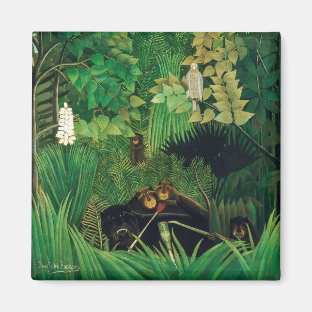 Imã Henri Rousseau - Os Jesters Feliz (Frente)