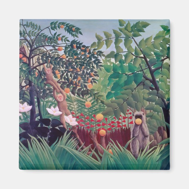 Imã Henri Rousseau - Paisagem Exótica (Frente)