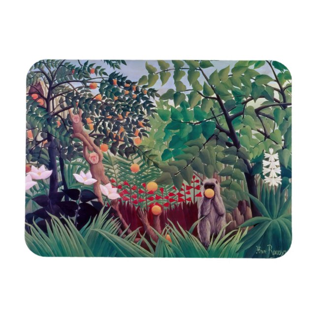 Ímã Henri Rousseau - Paisagem Exótica (Horizontal)