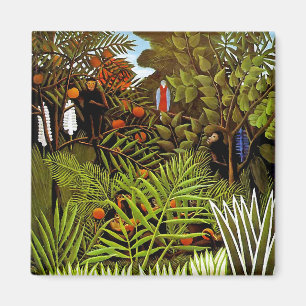 Imã Henri Rousseau - Paisagem Exótica Arte Selva