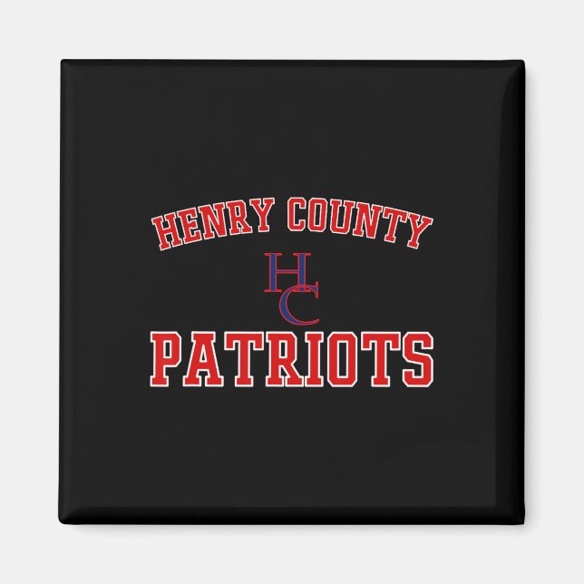 Imã Henry County Patriots Logo Varsity Hs (Frente)