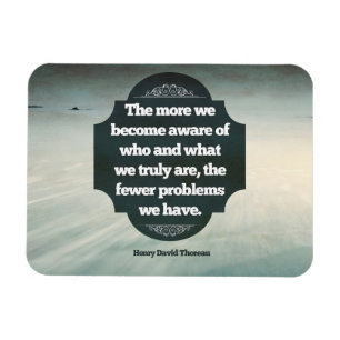 Ímã Henry David Thoreau Citação Inspiracional "Conscie