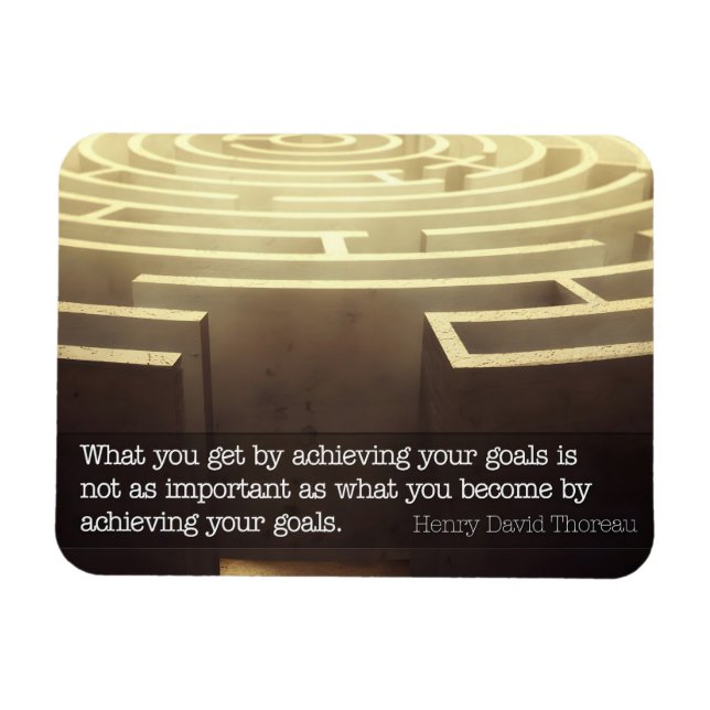 Ímã Henry David Thoreau Citação Inspiracional "Torne-s (Horizontal)