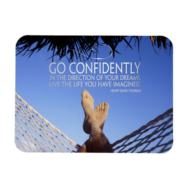 Ímã Henry David Thoreau - Confiança de citação inspira (Horizontal)