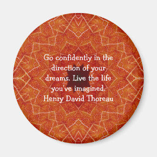 Imã Henry David Thoreau Cotação do Sonho Motivacional