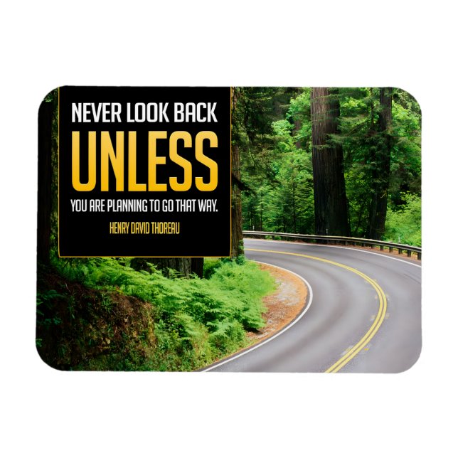 Ímã Henry David Thoreau Inspirational Cote De Volta Fl (Horizontal)