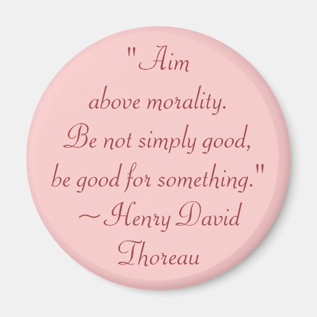 Imã Henry David Thoreau Morality and Purpose Cote (Frente)