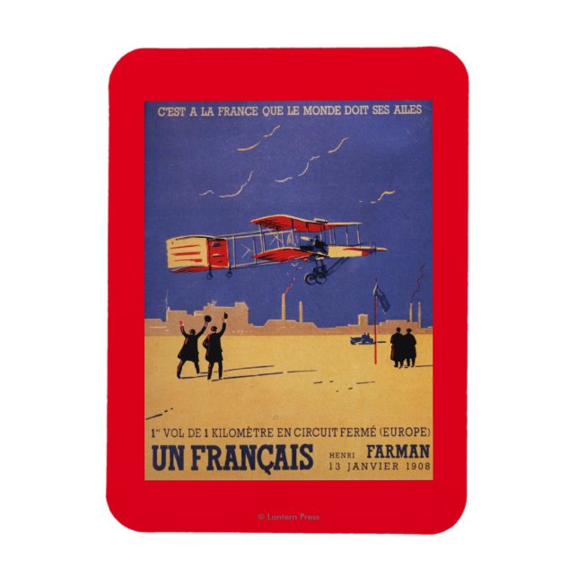 Ímã Henry Farman voa em Issy-les-Moulineaux (Vertical)